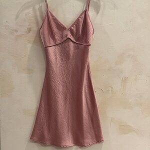 Cotton Candy Rose Pink Slip Dress
